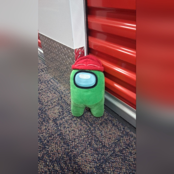 Green and Red Stuffed Toy - Picture 1 of 4